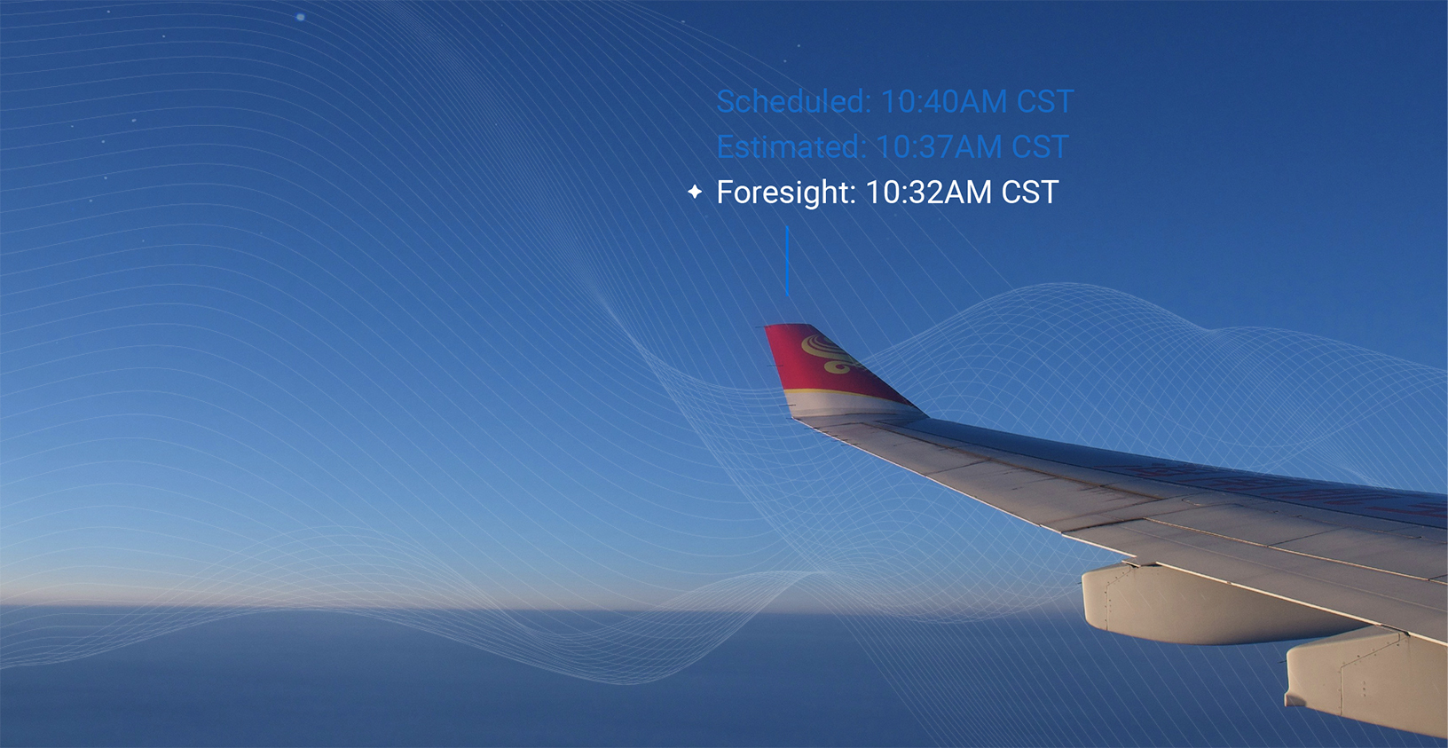 Mejore su negocio con la tecnología asistida por IA de FlightAware Foresight.