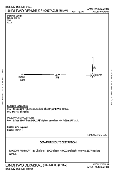 Afton Muni Afton, WY (KAFO): LUNDI TWO (OBSTACLE) (RNAV) (ODP)