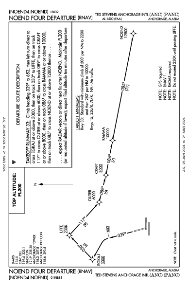 Anchorage Anchorage, AK (PANC): NOEND FOUR (RNAV) (DP)