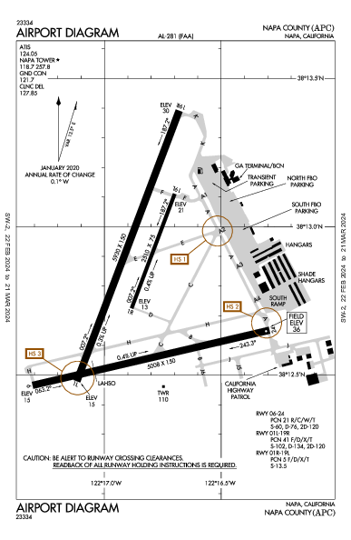 Napa County Napa, CA (KAPC): AIRPORT DIAGRAM (APD)