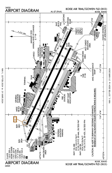 Gowen Field Boise, ID (KBOI): AIRPORT DIAGRAM (APD)