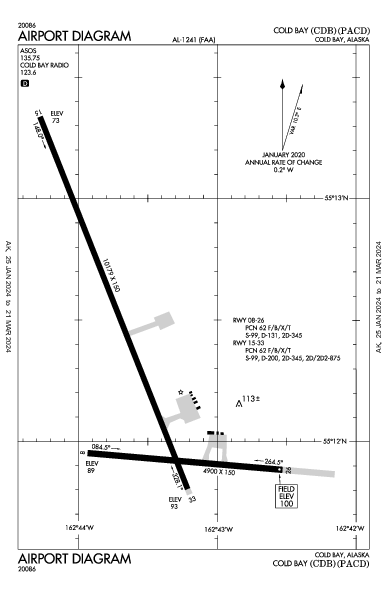 Cold Bay Cold Bay, AK (PACD): AIRPORT DIAGRAM (APD)