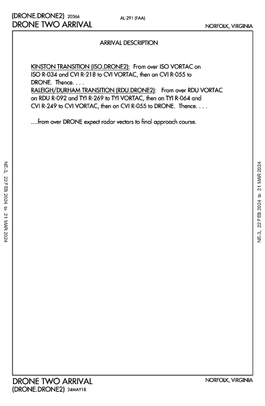 Chesapeake Rgnl Norfolk, VA (KCPK): DRONE TWO (STAR)