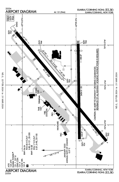 Elmira/Corning Rgnl Elmira/Corning, NY (KELM): AIRPORT DIAGRAM (APD)