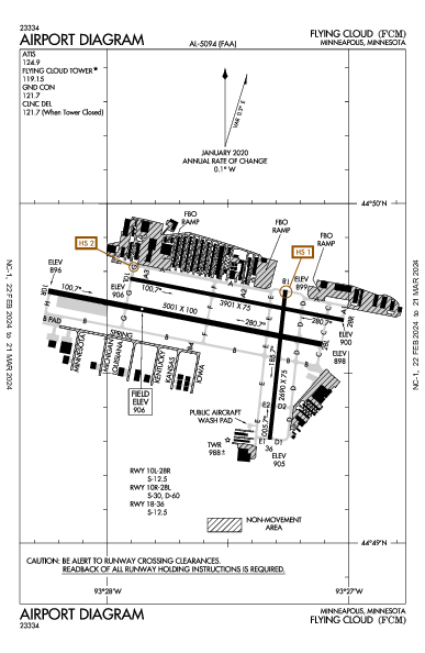 Flying Cloud Minneapolis, MN (KFCM): AIRPORT DIAGRAM (APD)