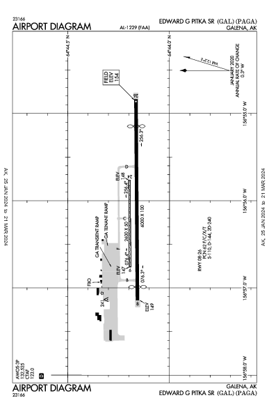 Edward G Pitka Sr Galena, AK (PAGA): AIRPORT DIAGRAM (APD)