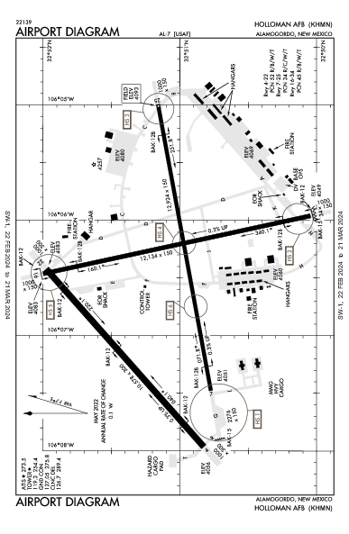Holloman Air Force Base Alamogordo, NM (KHMN): AIRPORT DIAGRAM (APD)