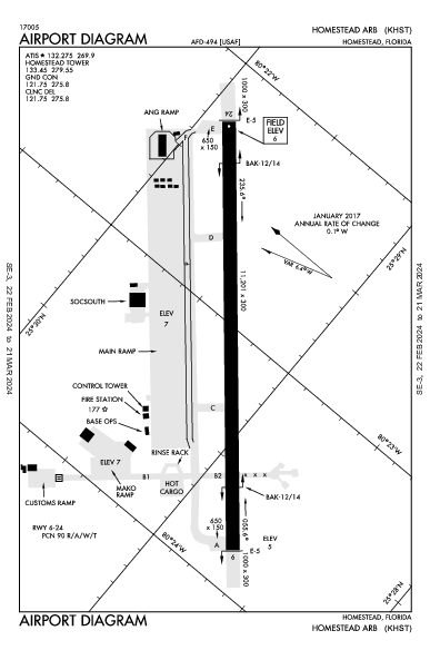 Homestead Arb Homestead, FL (KHST): AIRPORT DIAGRAM (APD)