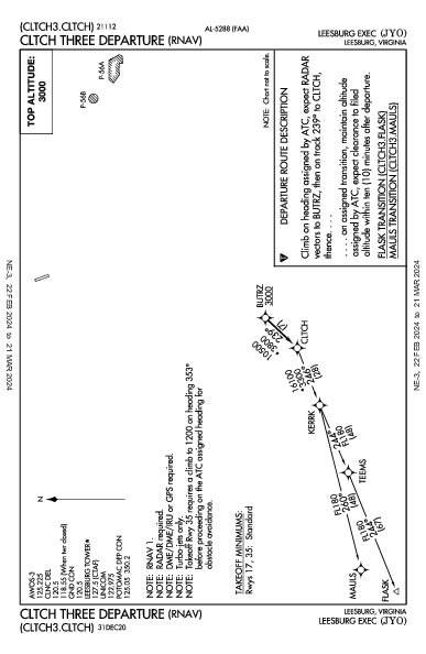 Leesburg Exec Leesburg, VA (KJYO): CLTCH THREE (RNAV) (DP)