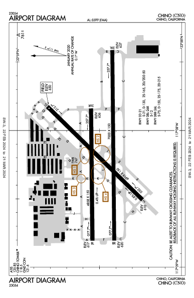 Chino Airport (Chino, CA): KCNO Airport Diagram