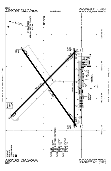 Las Cruces Intl Las Cruces, NM (KLRU): AIRPORT DIAGRAM (APD)