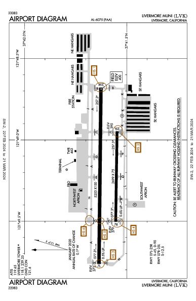 Livermore Muni Livermore, CA (KLVK): AIRPORT DIAGRAM (APD)