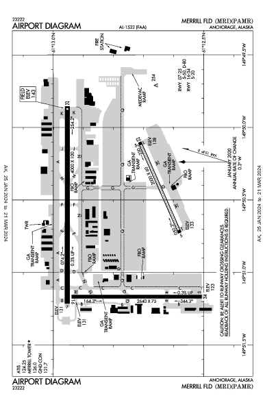 Merrill Field Anchorage, AK (PAMR): AIRPORT DIAGRAM (APD)