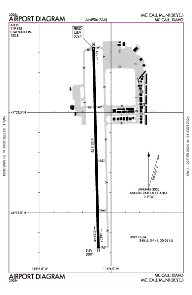 Mc Call Muni Mc Call, ID (KMYL): AIRPORT DIAGRAM (APD)