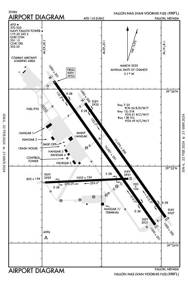 Fallon NAS Fallon, NV (KNFL): AIRPORT DIAGRAM (APD)