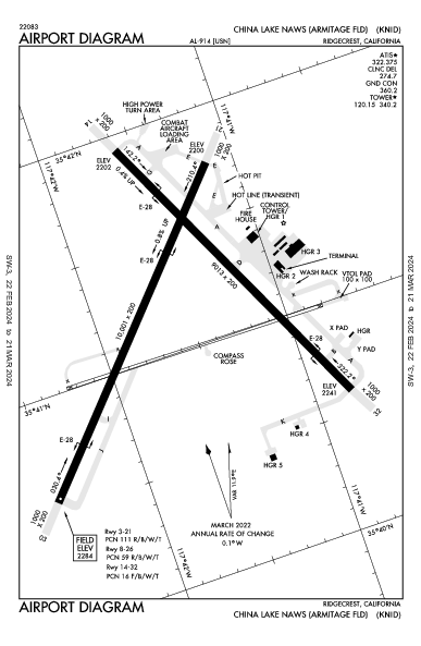 China Lake China Lake, CA (KNID): AIRPORT DIAGRAM (APD)