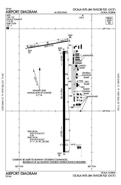 Ocala Intl Ocala, FL (KOCF): AIRPORT DIAGRAM (APD)