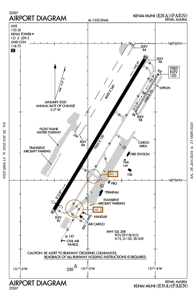 Kenai Muni Airport (Kenai, AK): PAEN Airport Diagram