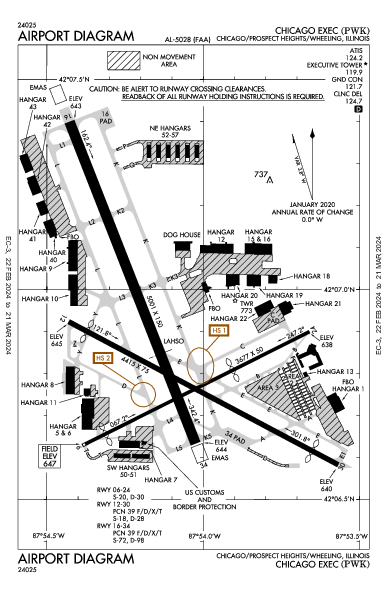 Chicago Exec Chicago/Prospect Heights/Wheeling, IL (KPWK): AIRPORT DIAGRAM (APD)