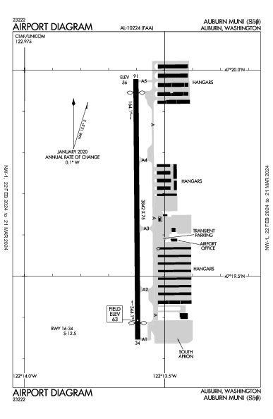 Auburn Muni Auburn, WA (S50): AIRPORT DIAGRAM (APD)