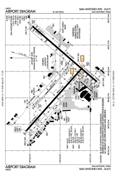 San Antonio Intl San Antonio, TX (KSAT): AIRPORT DIAGRAM (APD)