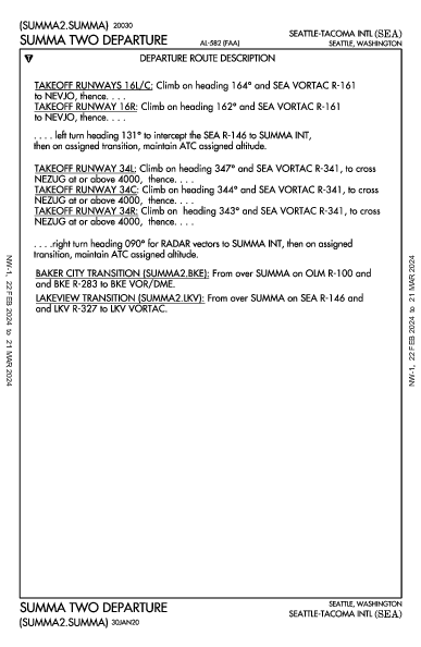 西雅圖－塔科馬國際機場 Seattle, WA (KSEA): SUMMA TWO (DP)