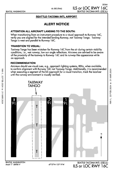 西雅圖－塔科馬國際機場 Seattle, WA (KSEA): ILS OR LOC RWY 16C (IAP)