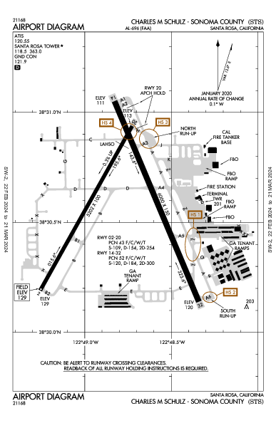 Schulz-Sonoma County Santa Rosa, CA (KSTS): AIRPORT DIAGRAM (APD)