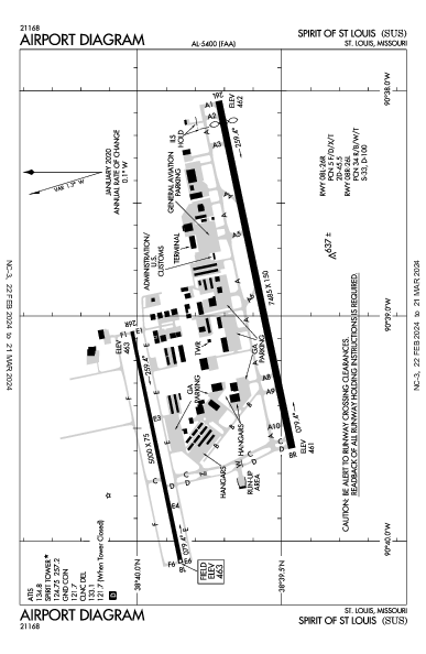 Spirit of St Louis St Louis, MO (KSUS): AIRPORT DIAGRAM (APD)