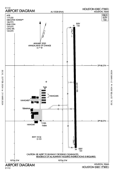 Houston Exec Houston, TX (KTME): AIRPORT DIAGRAM (APD)