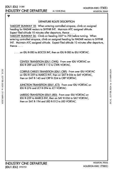 Houston Exec Houston, TX (KTME): INDUSTRY ONE (DP)