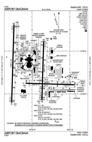 Tampa Tampa, FL (KTPA): AIRPORT DIAGRAM (APD)